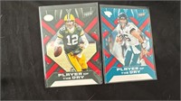 2 Cards Lot Panini Player of the Day