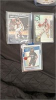 3 Cards Lot: Zion Williamson, Stephen Curry, Cole