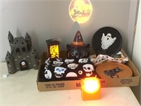 Halloween Theme Lot Light Up Cat Skull Bar Towel