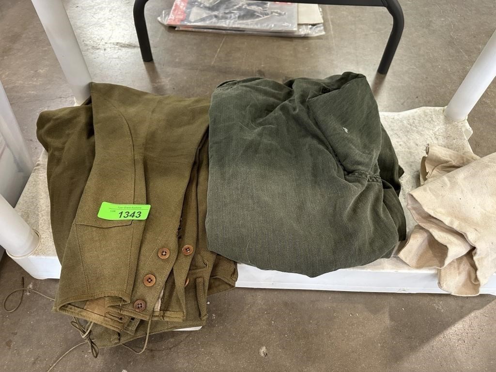 LOT OF VINTAGE & ANTIQUE UNIFORMS WWI ERA+