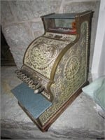 antique brass national cash register