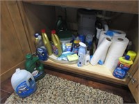 soap,chemicals,paper towels & items