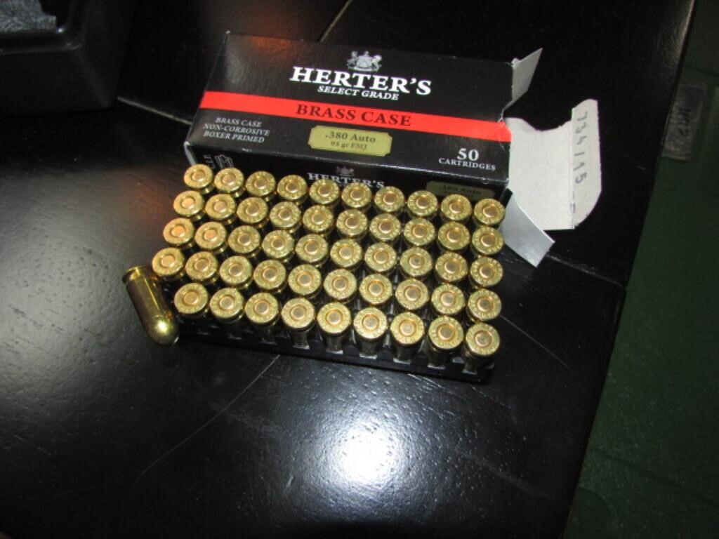 50 rounds of 380 auto ammo