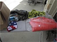 flag,new coat,rope & items