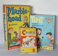 Marblehead, Tip-It, Cootie - Vintage Games