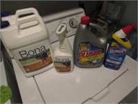 partial chemicals incl:bona floor cleaner