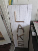 wood lake sign