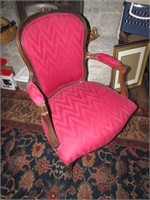 floral back chair