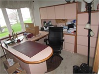 office desk & cabinet