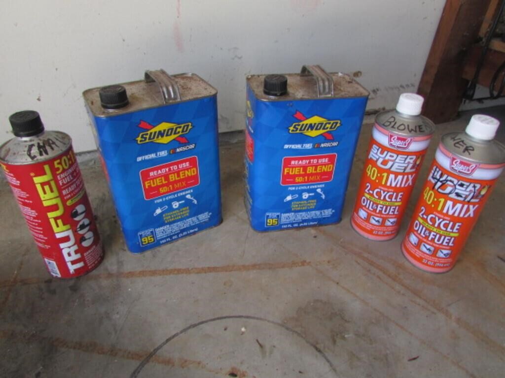all partial fuel cans incl:sunoco