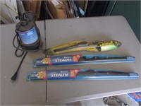 utility pump & windshield wipers