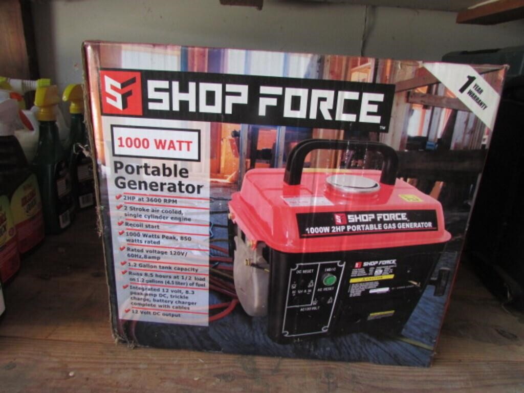 shop force 1000 watt generator