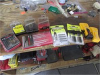all drill bits,compressor,tools & milk crate