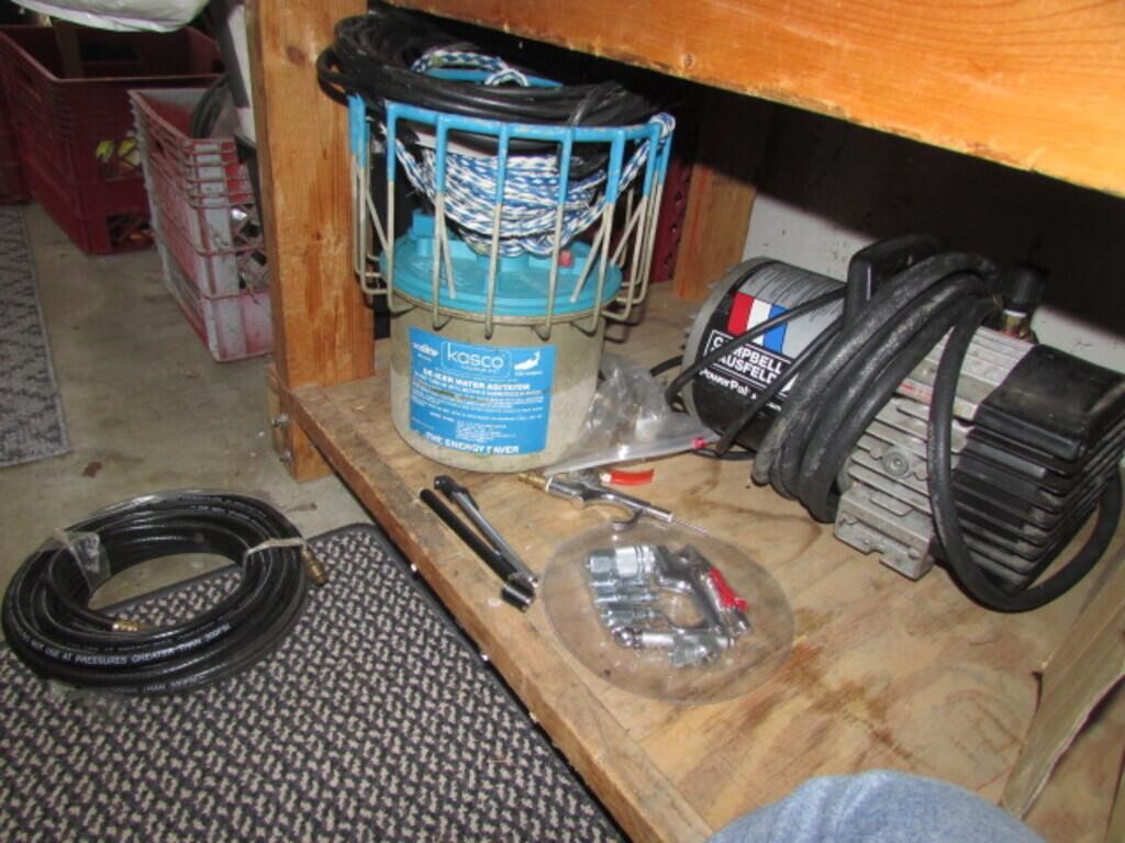 water agitator,air compressor,hose & air tools