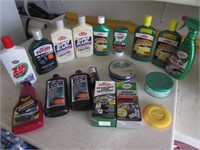 all partial car cleaning items incl:turtle wax