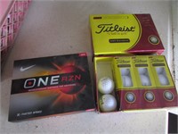 2 boxes of golf balls incl:nike