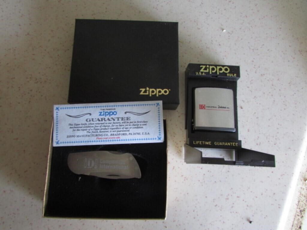 zippo knife & tape measure