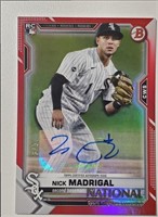 Parallel Promo Auto 3/5 RC Nick Madrigal Chicago W