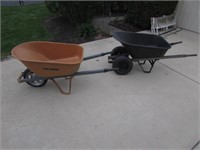 metal & plastic wheelbarrows