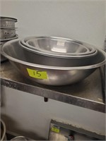 ASSORTED S/S MIXING BOWLS