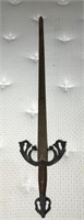 Antique Metal Sword - 40” overall . Blade 33”