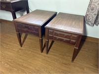 2 End Tables - each missing a handle