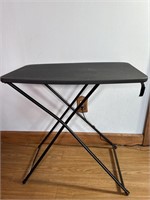 2- Black Plastic Foldable Tables