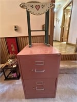 Pink Filing Cabinet and Children’s Table