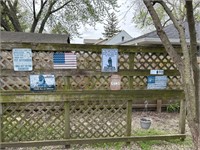 Outdoor Fence Decor - Metal signs