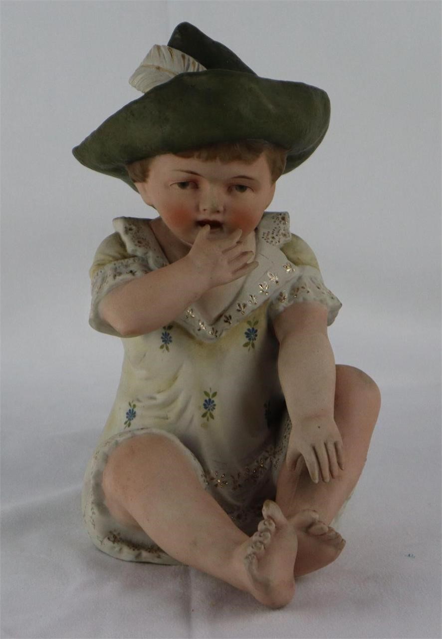1910 "Lollipop Thumb" Porcelain Boy Figurine