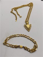 Unmarked Necklace and 925 bracelet