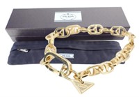 Prada Gold Fashion Logo Chain Bracelet