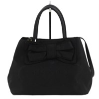 Prada Black 2WAY Ribbon Handbag