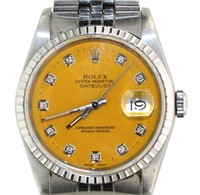 Rolex 16220 Datejust 36mm Diamond Watch