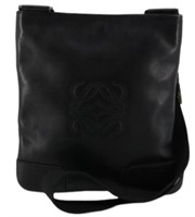 Loewe Black Anagram Leather Shoulder Bag