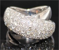 Platinum 2.20ct Brilliant Natural VVS Diamond Ring
