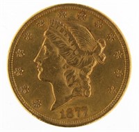 1877 Liberty Head $20.00 Gold Double Eagle
