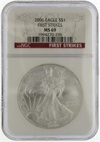 2006 MS69 American Eagle Silver Dollar