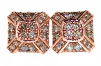 Stunning 1.00 ct Chocolate Diamond Earrings