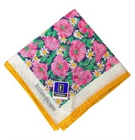 Yves Saint Laurent Pink & Yellow Floral Scarf