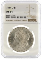 1884 New Orleans MS64 Morgan Silver Dollar