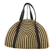 Kate Spade Striped Straw Handbag