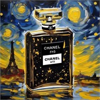 Chanel 5 Paris LTD EDT Hand Signed by Van Gogh LTD