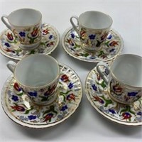 Elif Turkish Espresso Cups And Saucers