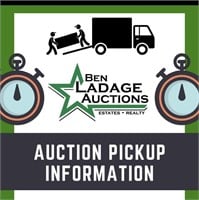 Auction Pick up date: Tuesday April 30th - 2pm-6pm