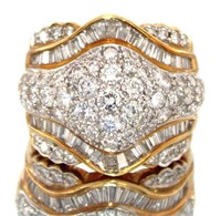 18kt Gold 3.43 ct Natural Diamond Ring