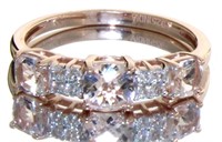 Quality 1.07 ct Natural Morganite Designer Ring