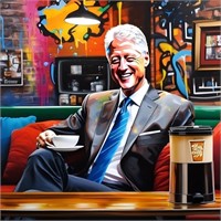 Clinton Coffee Shop Hand Signed by Charis