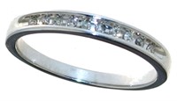 Channel Set Diamond Wedding Band