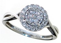 Round Brilliant 1/4 ct Lab Diamond Ring